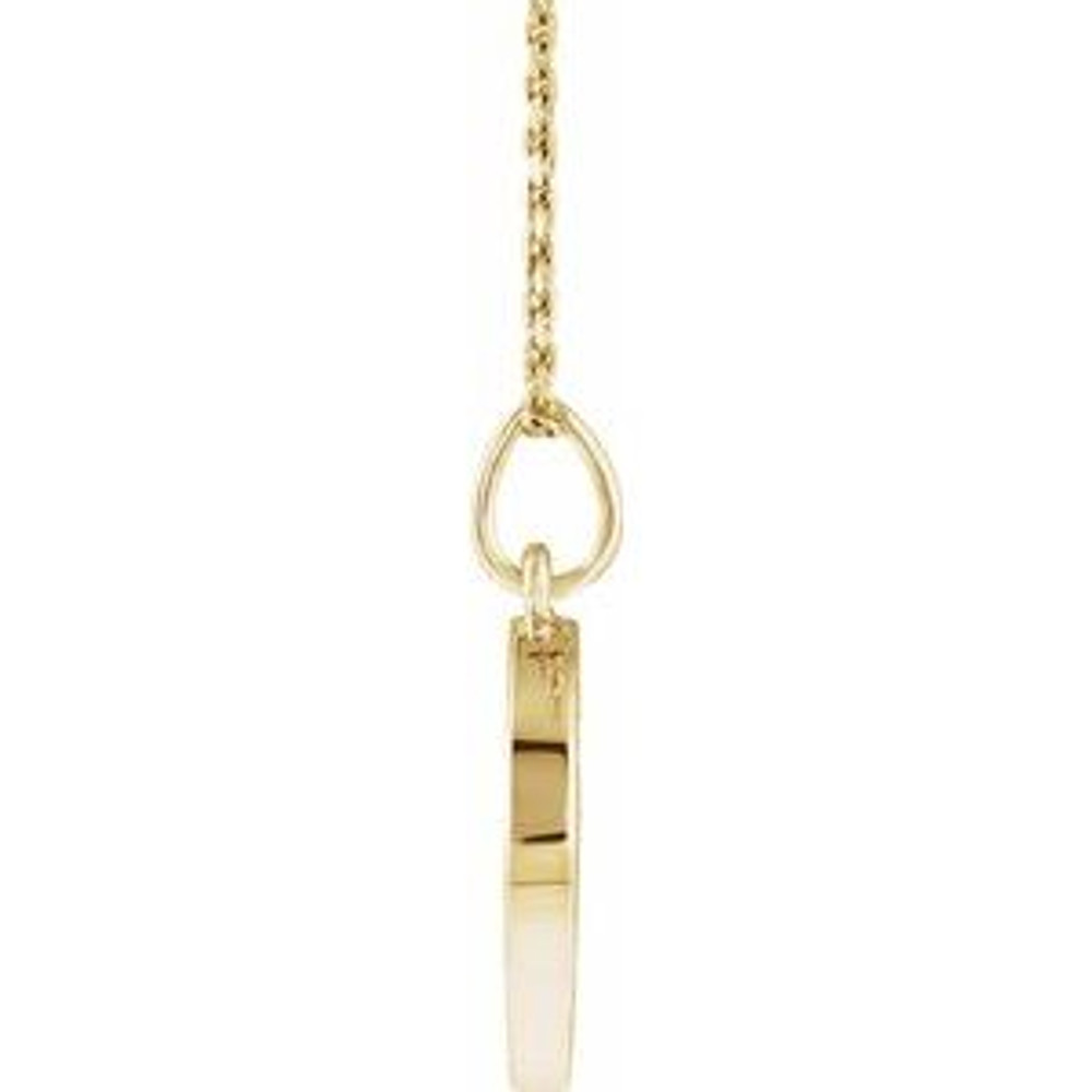 Charm your March-born girl with this beautiful gemstone pendant.