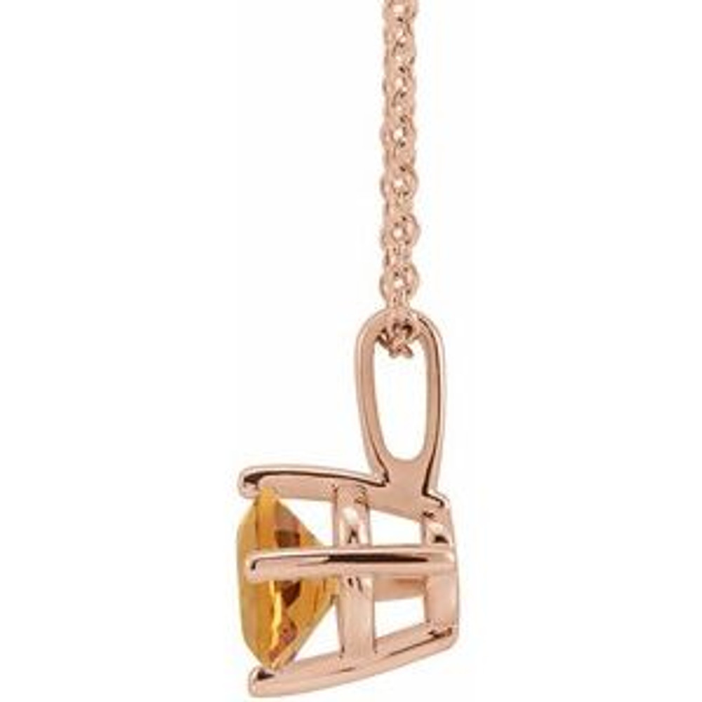 Celebrate their November birthday with this smart and stylish citrine pendant.