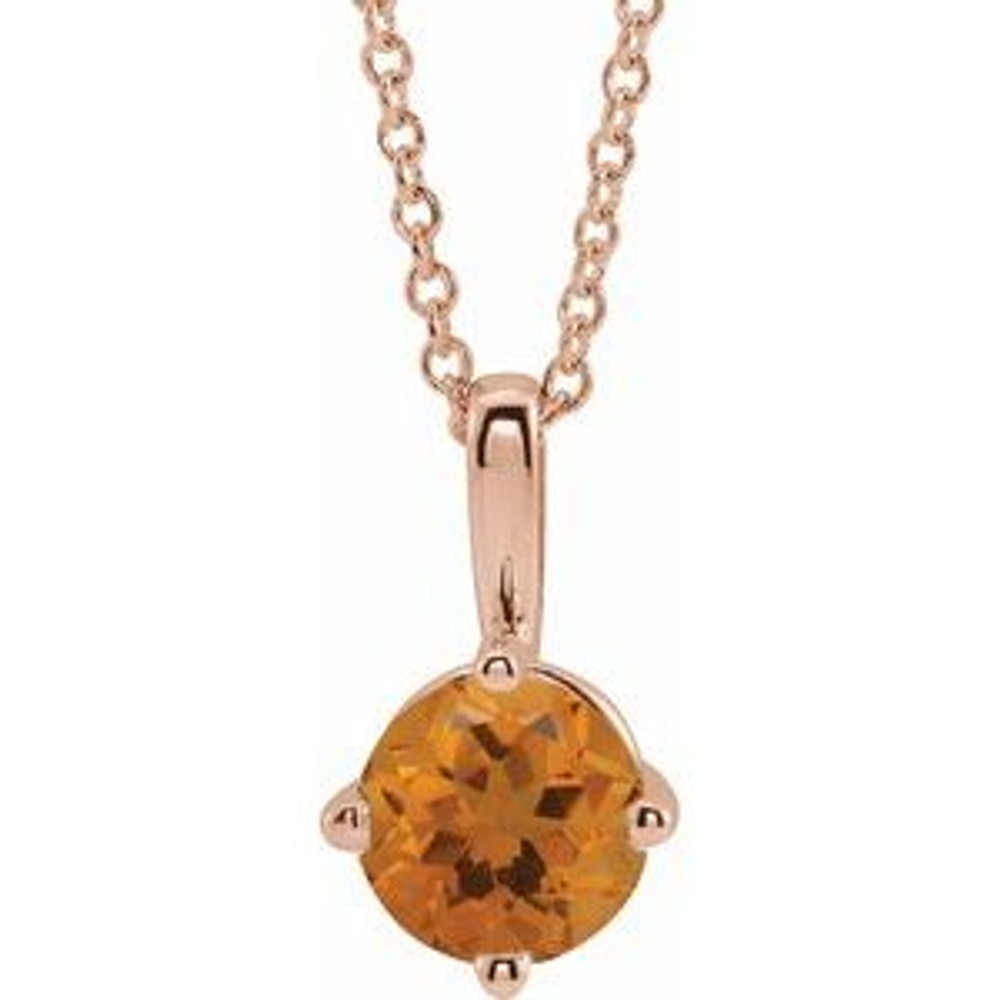 Celebrate their November birthday with this smart and stylish citrine pendant.