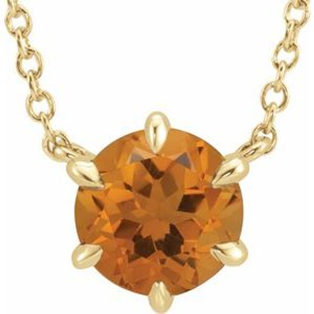Celebrate their November birthday with this smart and stylish citrine pendant.