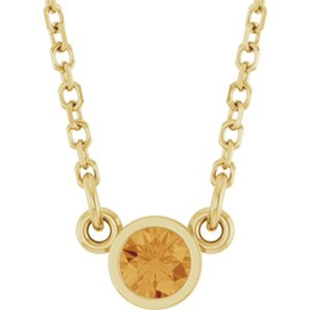 Celebrate their November birthday with this smart and stylish citrine pendant.