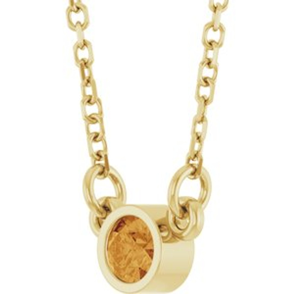 Celebrate their November birthday with this smart and stylish citrine pendant.