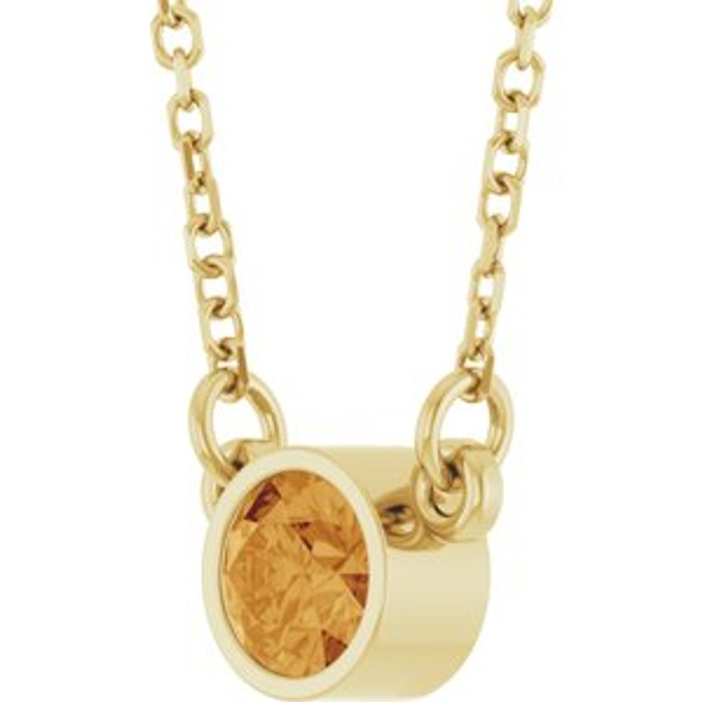Celebrate their November birthday with this smart and stylish citrine pendant.