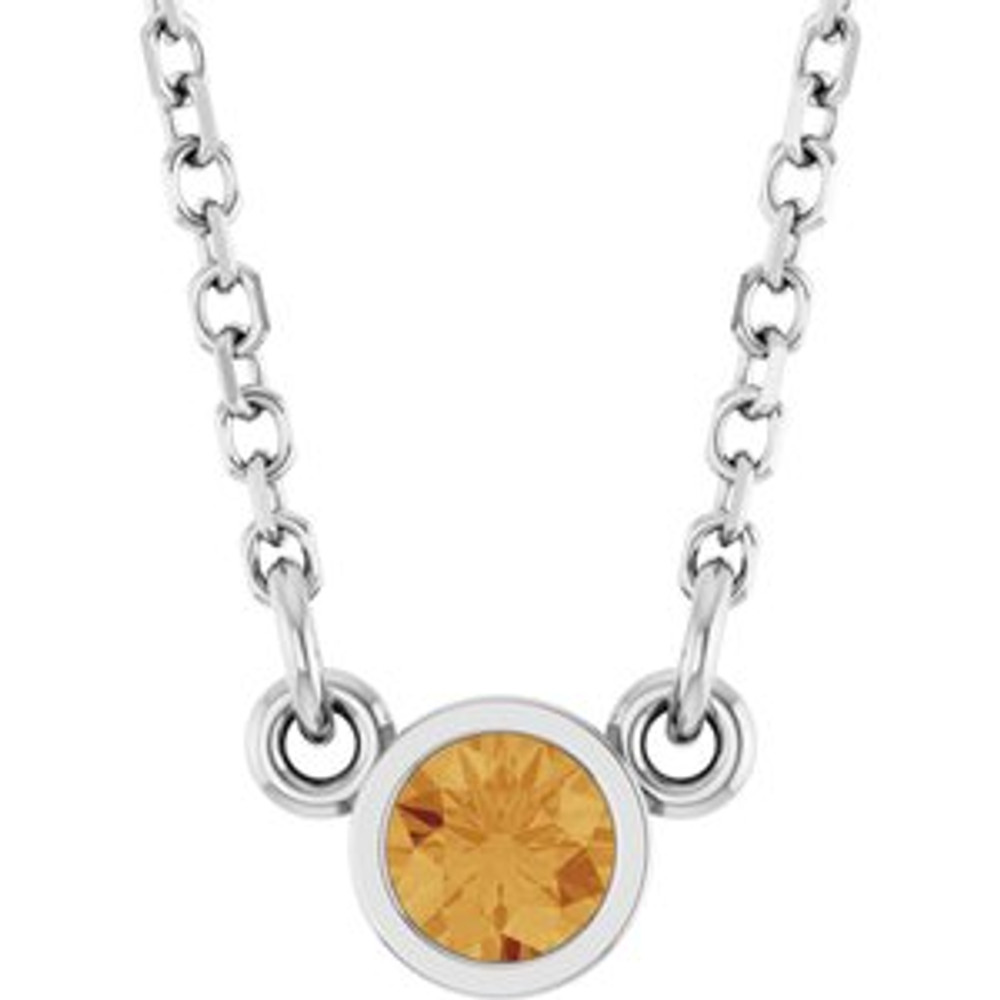 Celebrate their November birthday with this smart and stylish citrine pendant.