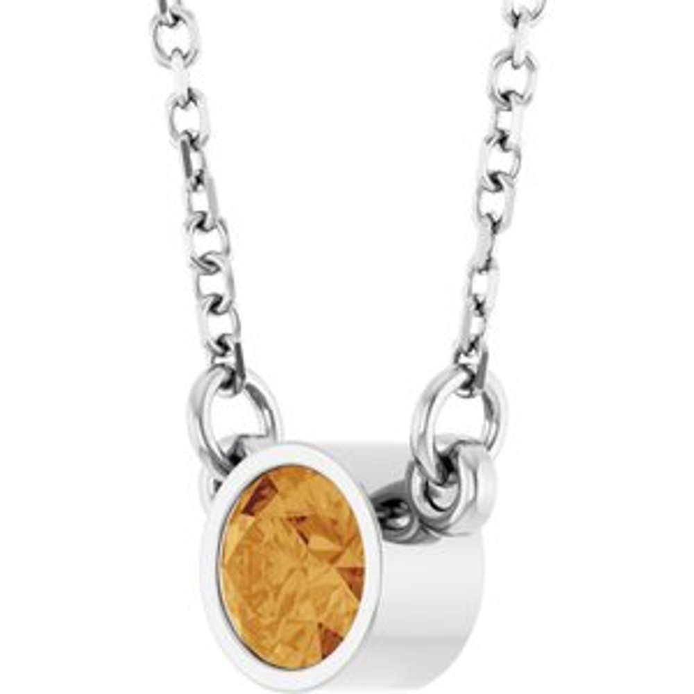 Celebrate their November birthday with this smart and stylish citrine pendant.