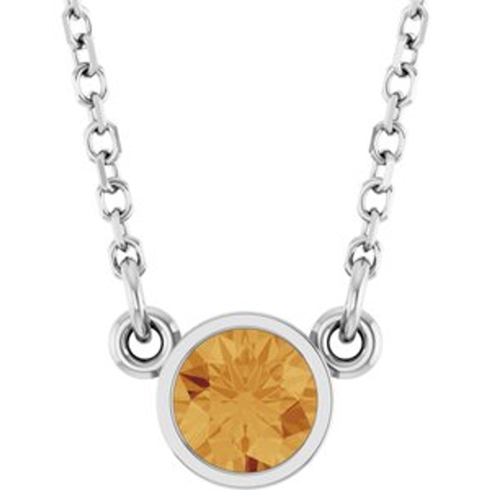 Celebrate their November birthday with this smart and stylish citrine pendant.