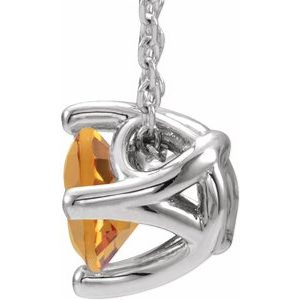 Celebrate their November birthday with this smart and stylish citrine pendant.
