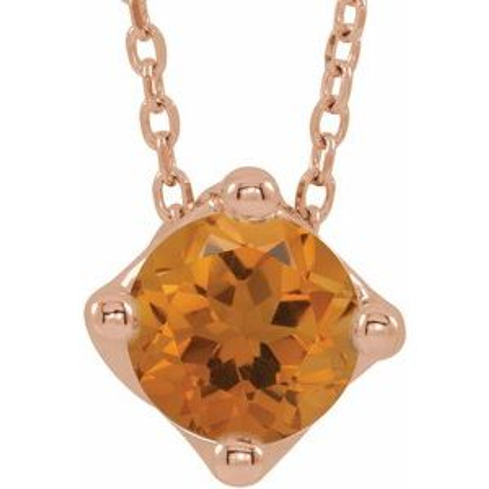 Celebrate their November birthday with this smart and stylish citrine pendant.