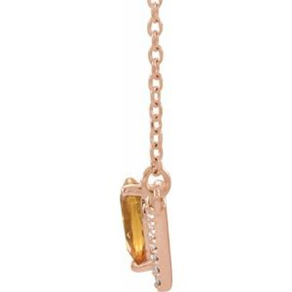 Celebrate their November birthday with this smart and stylish citrine pendant.