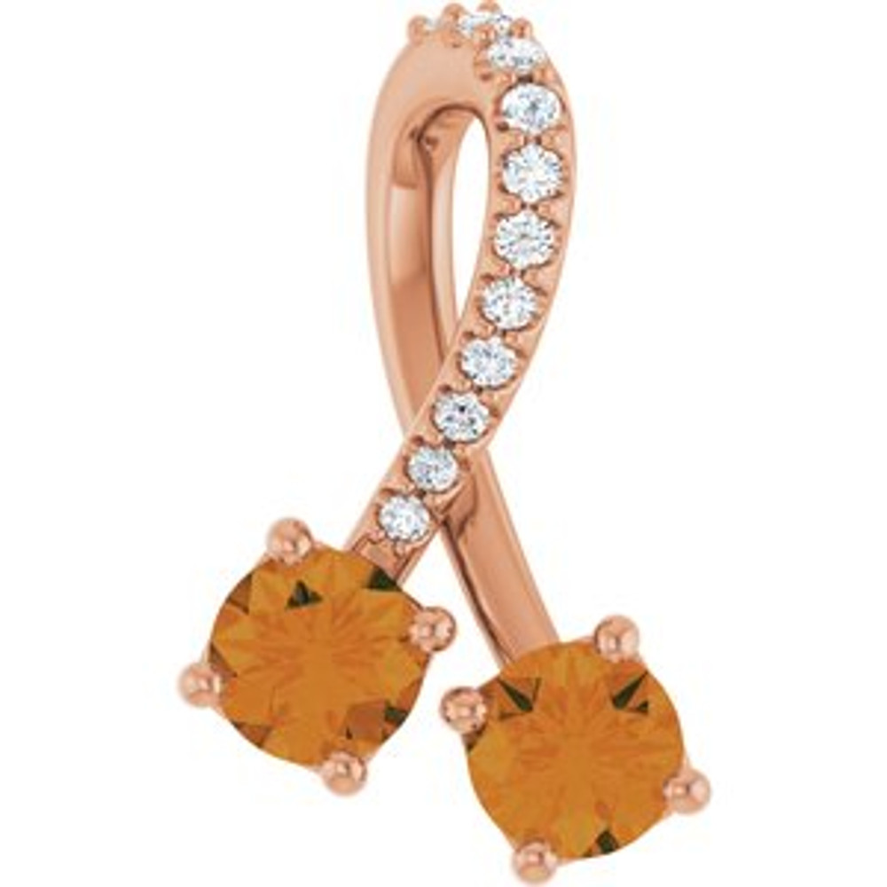 Celebrate their November birthday with this smart and stylish citrine pendant.