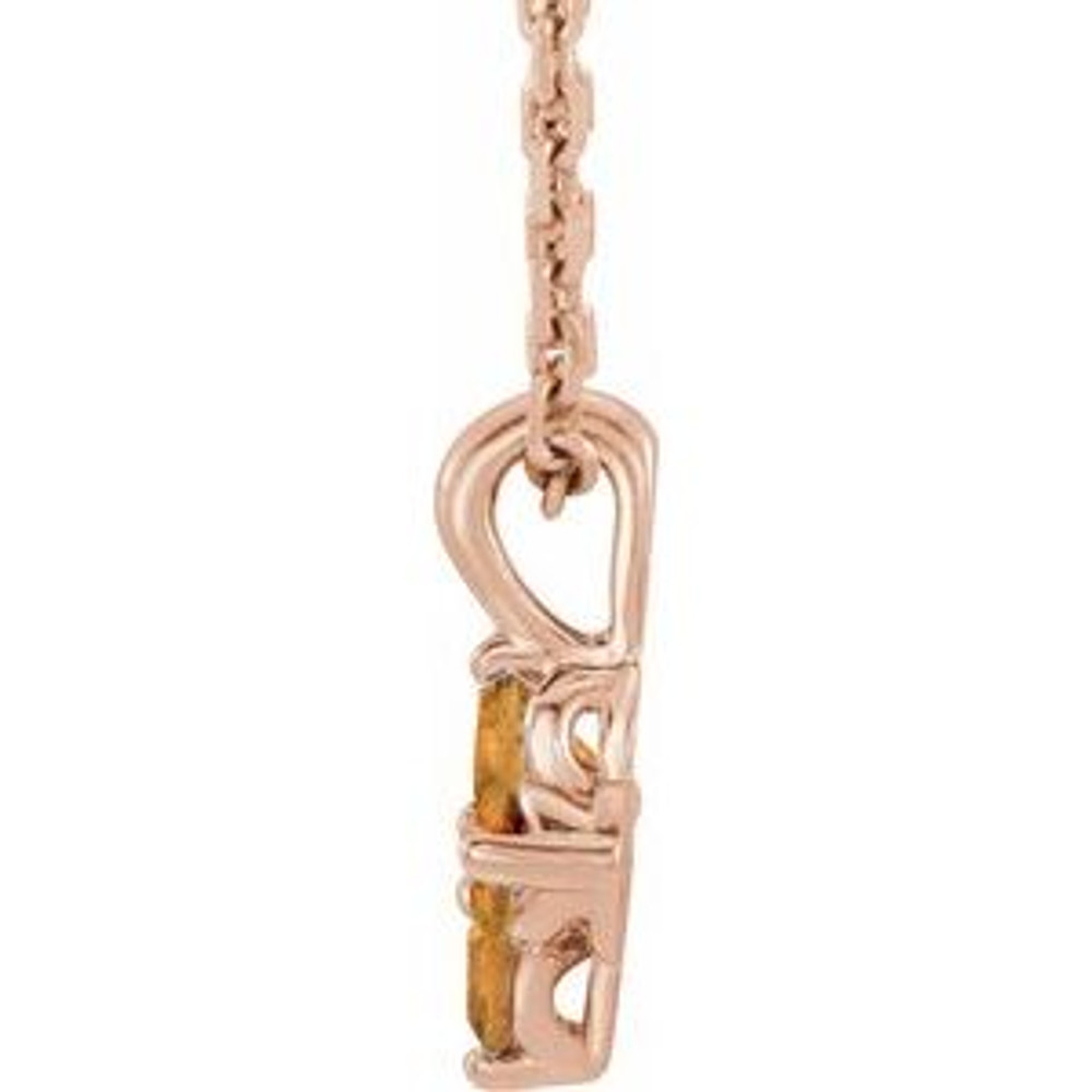Celebrate their November birthday with this smart and stylish citrine pendant.