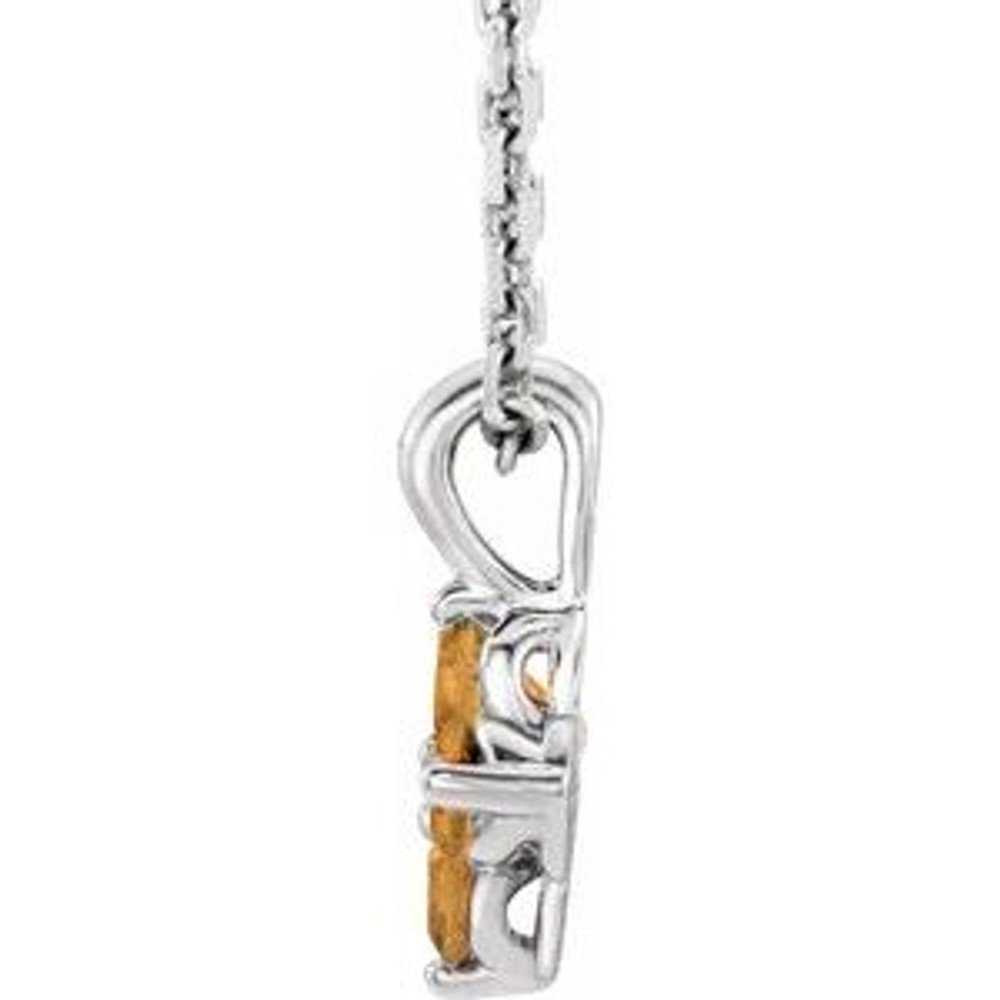 Celebrate their November birthday with this smart and stylish citrine pendant.