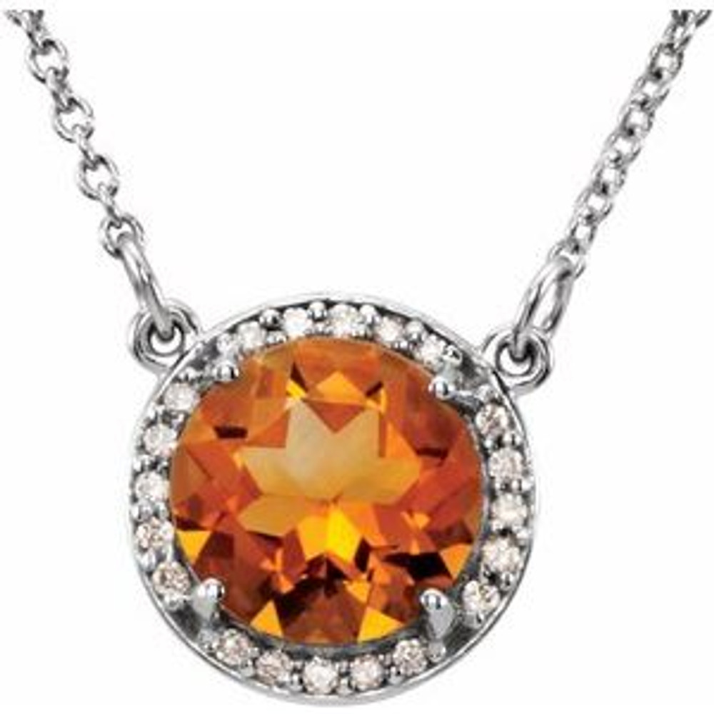 Celebrate their November birthday with this smart and stylish citrine pendant.