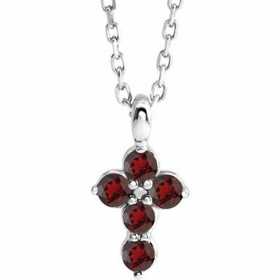 The Round Cross pendant is decorated with gemstones for a delicate, charming effect. A perfect gift to pay tribute to someones faith. An elegant 16-18" adjustable chain is included with this pendant.