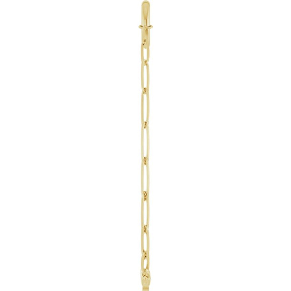 A simple and dainty design, this 14K yellow gold charm bracelet looks great worn alone or stacked with your other favorite accessories.
