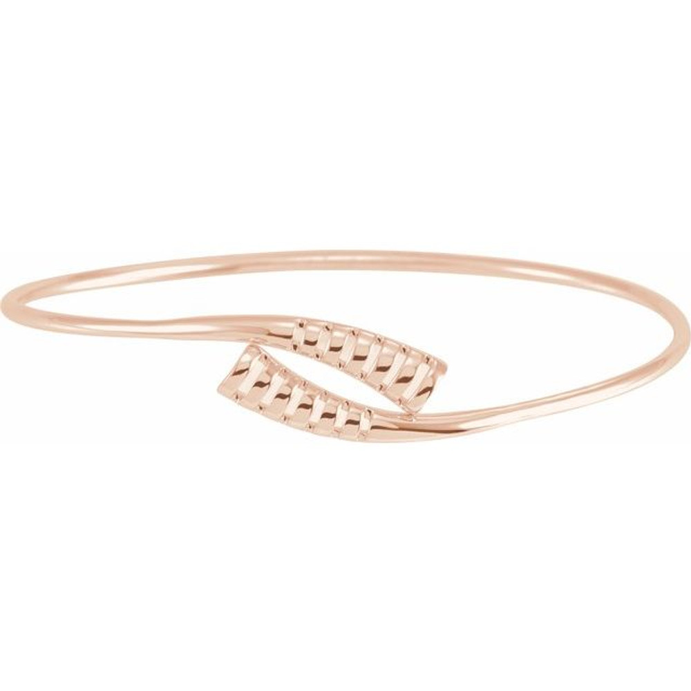 This bypass bangle bracelet will be an everyday favorite.