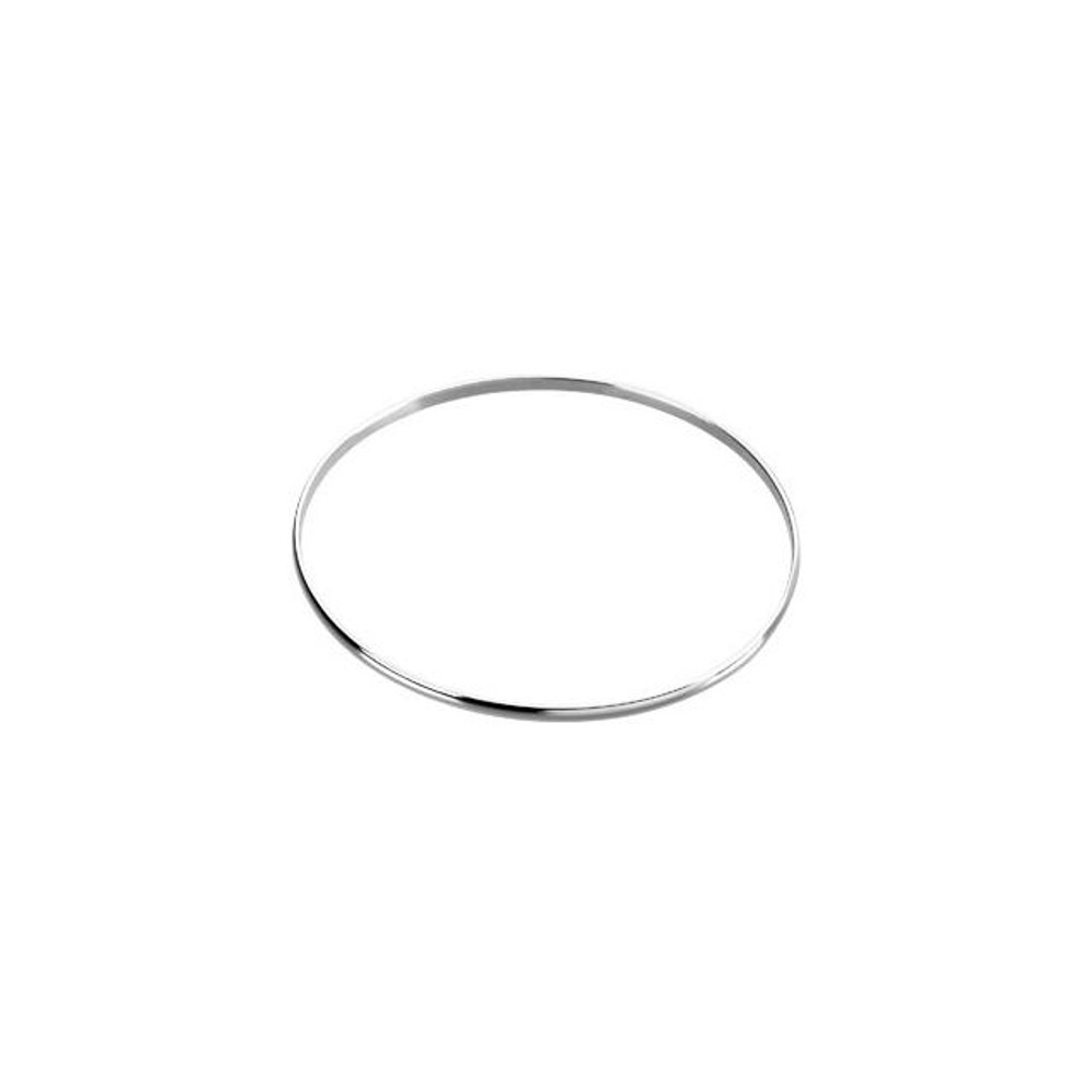This sterling silver bangle bracelet elevates any attire.