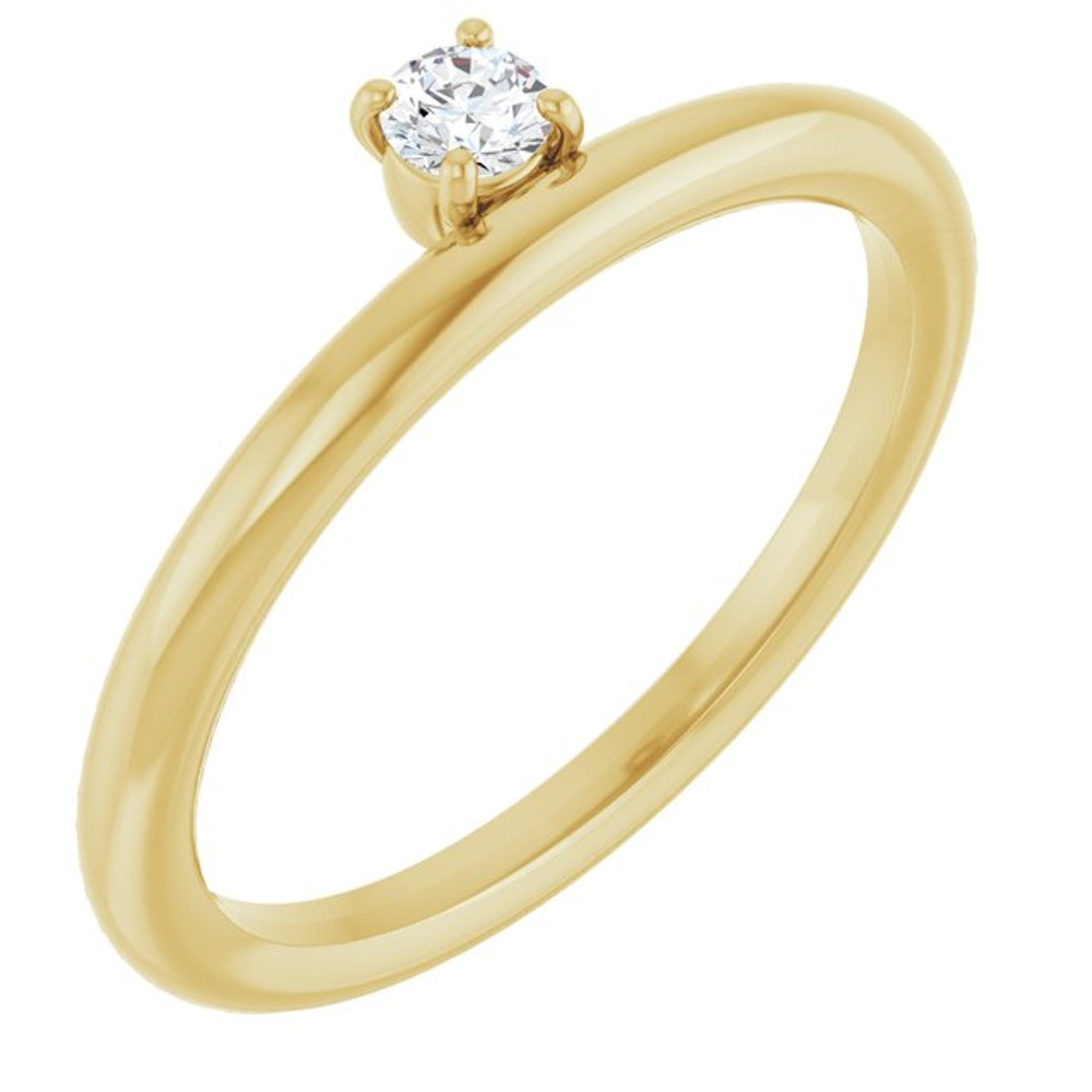 She'll be delighted to receive this charming diamond ring.