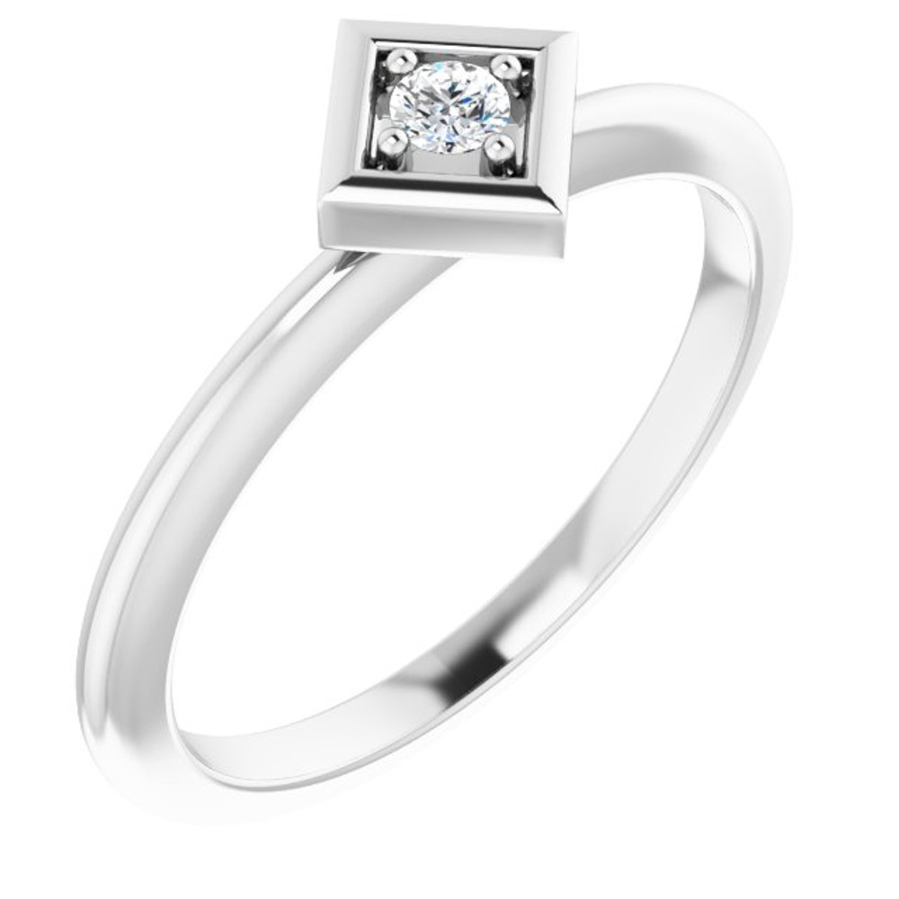 She'll be delighted to receive this charming diamond ring.