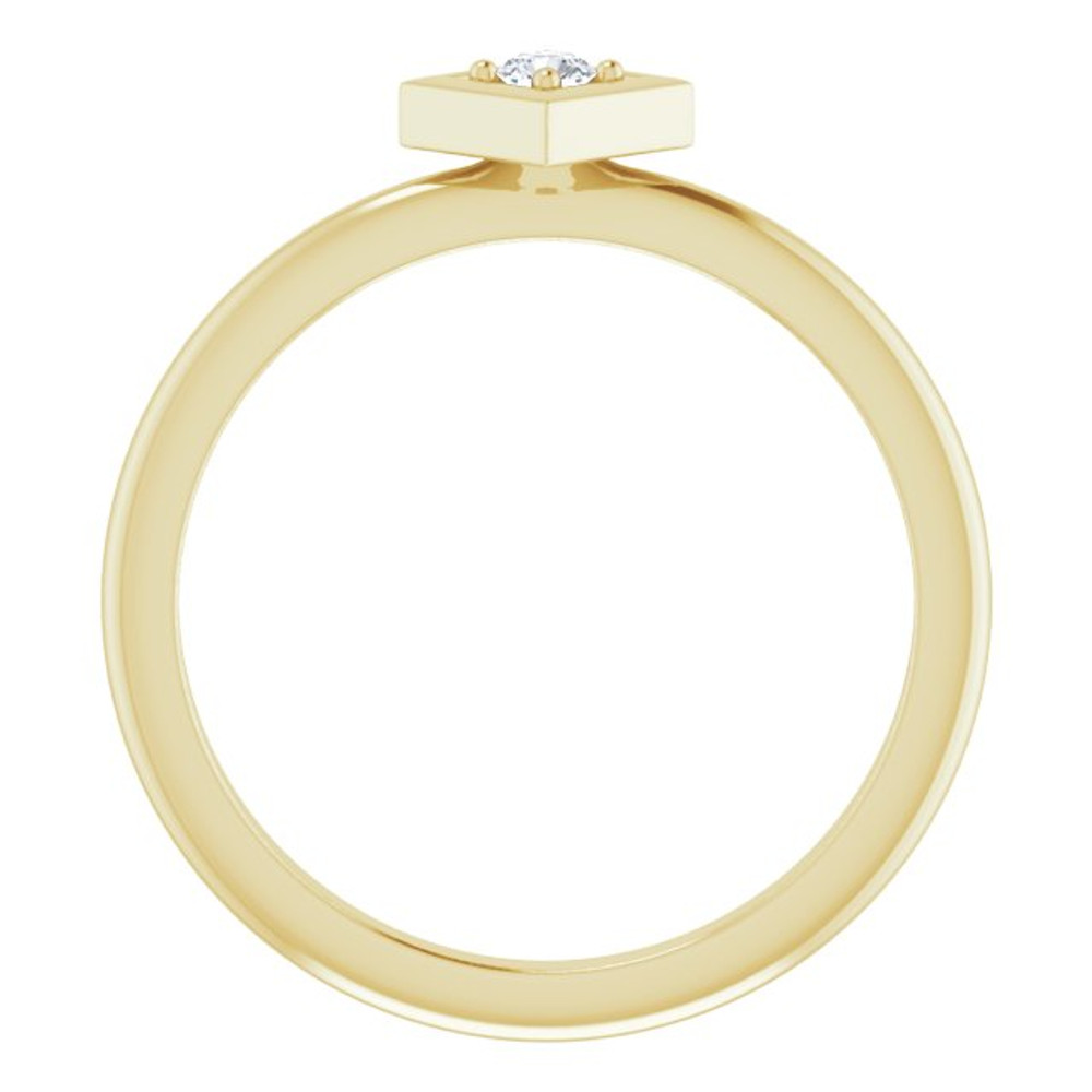 She'll be delighted to receive this charming diamond ring.