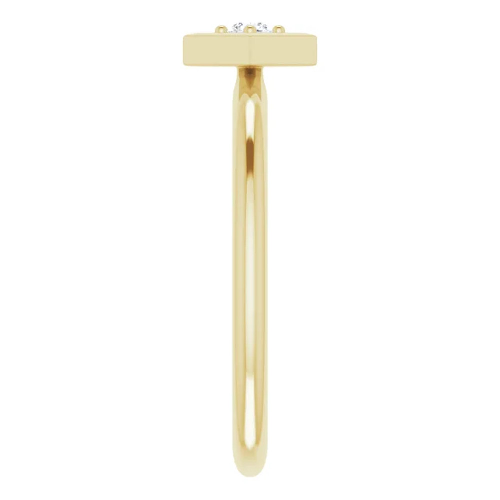 She'll be delighted to receive this charming diamond ring.