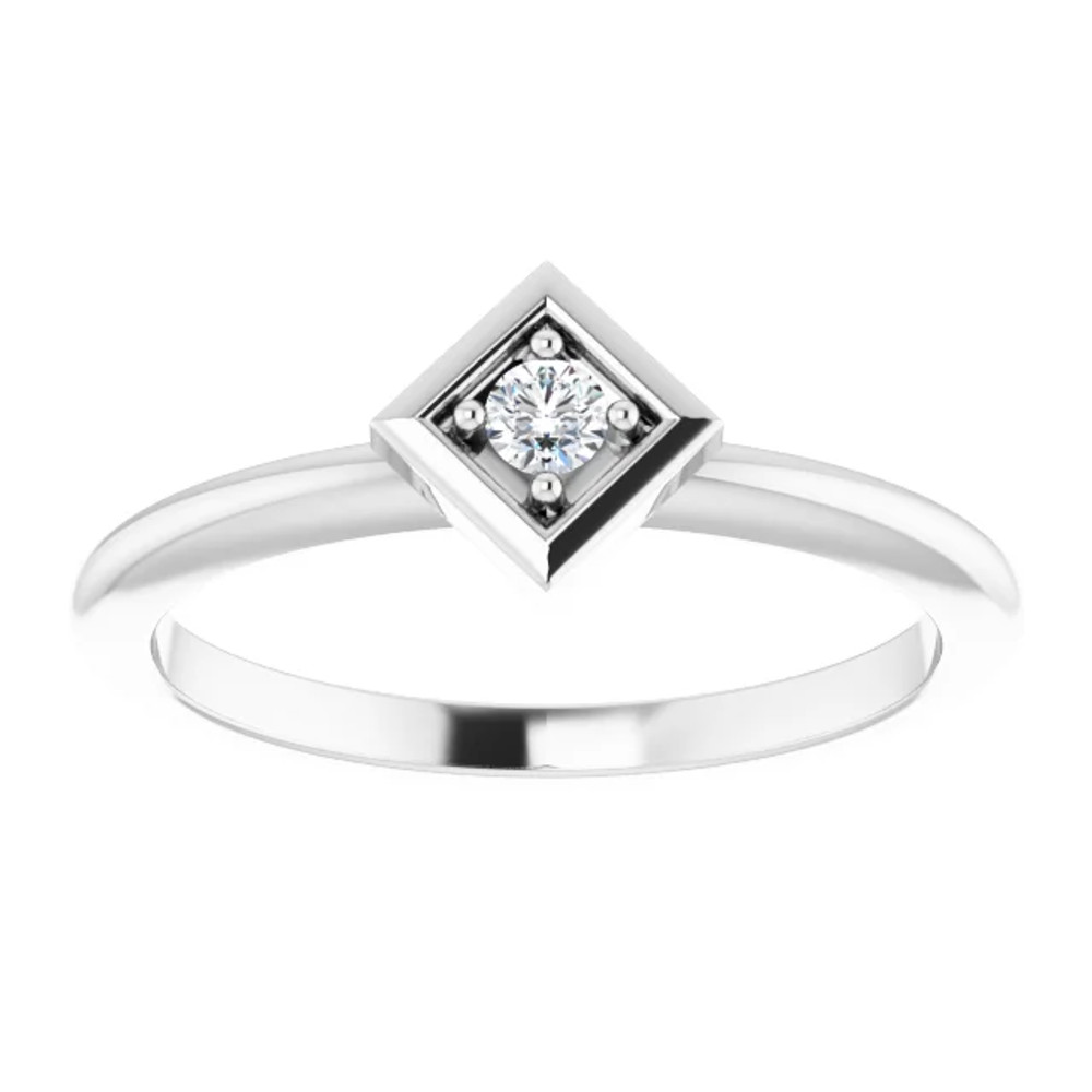 She'll be delighted to receive this charming diamond ring.