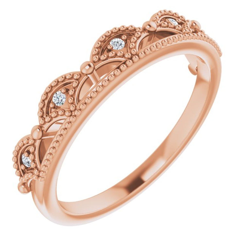 She'll be delighted to receive this charming diamond ring.