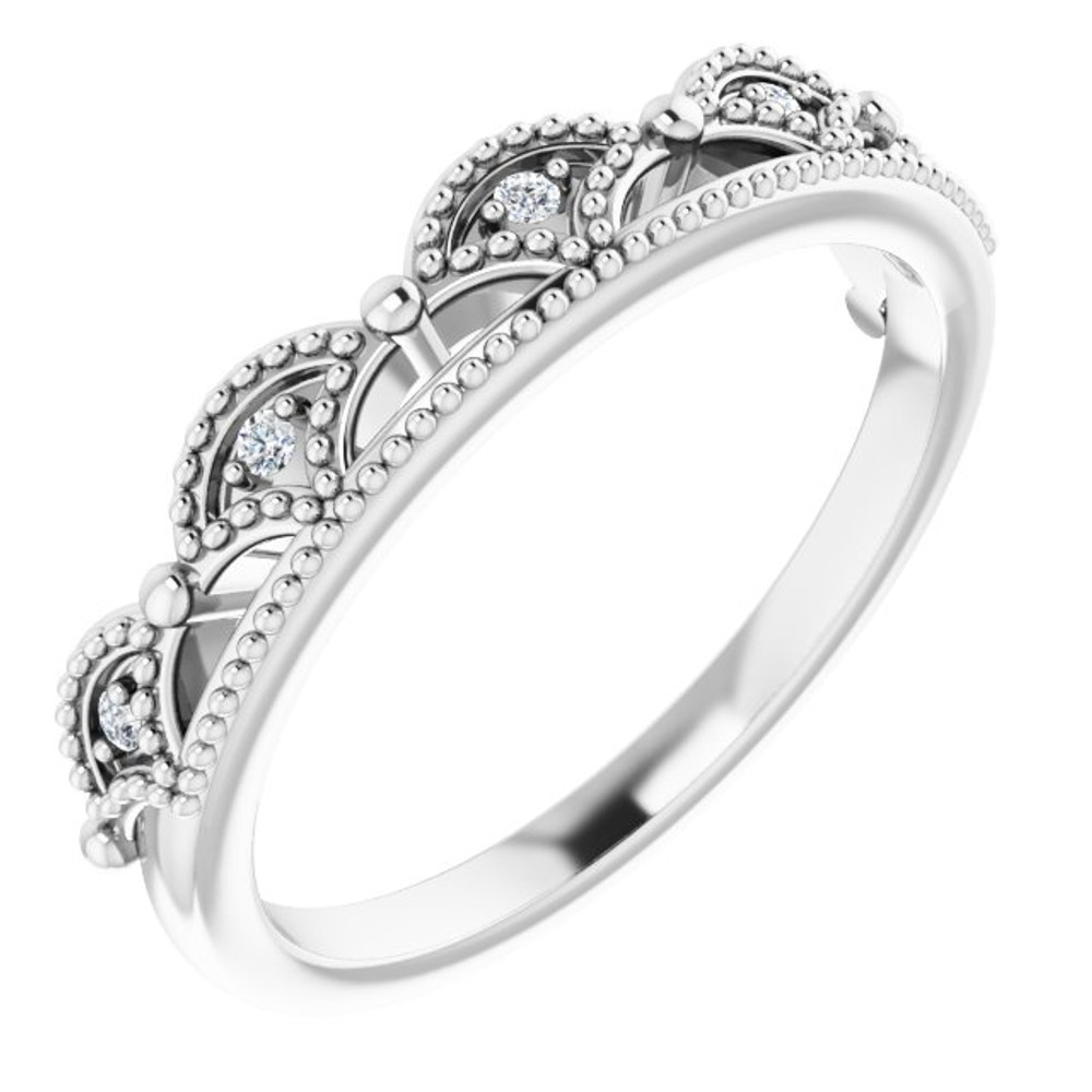 She'll be delighted to receive this charming diamond ring.