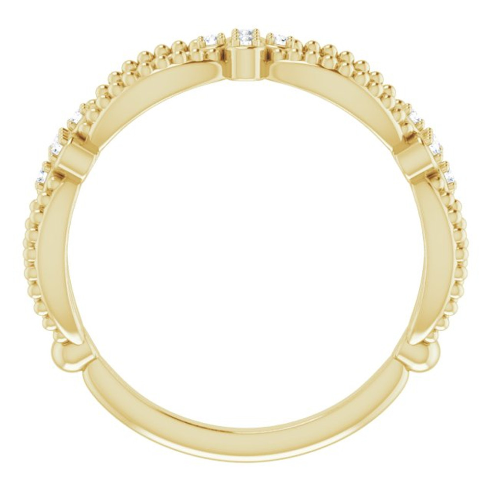 She'll be delighted to receive this charming diamond ring.