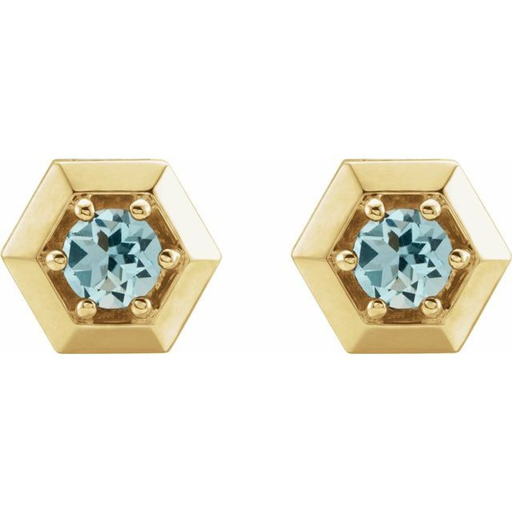 These aquamarine earrings add a touch of elegance to any ensemble.