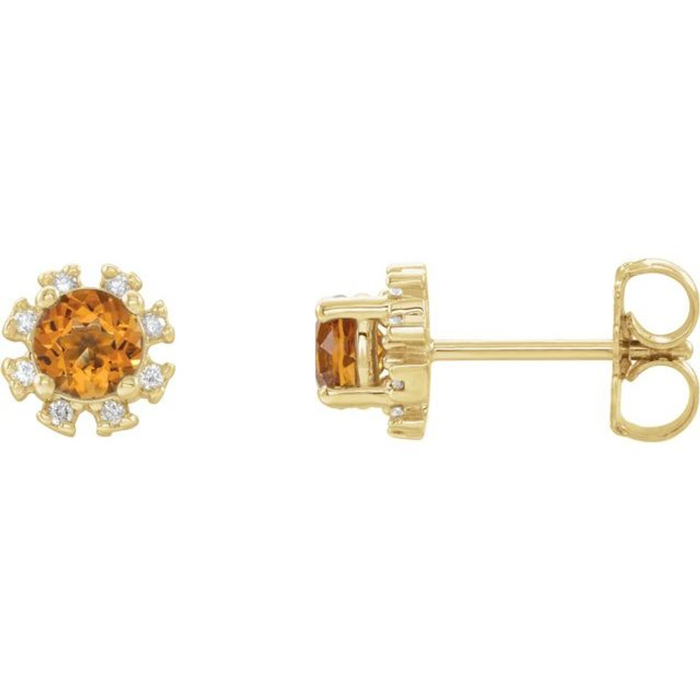 Celebrate your November birthday with these sophisticated citrine earrings.