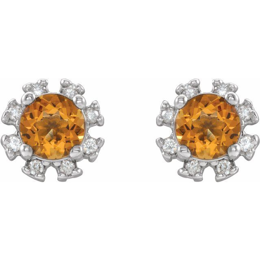 Celebrate your November birthday with these sophisticated citrine earrings.