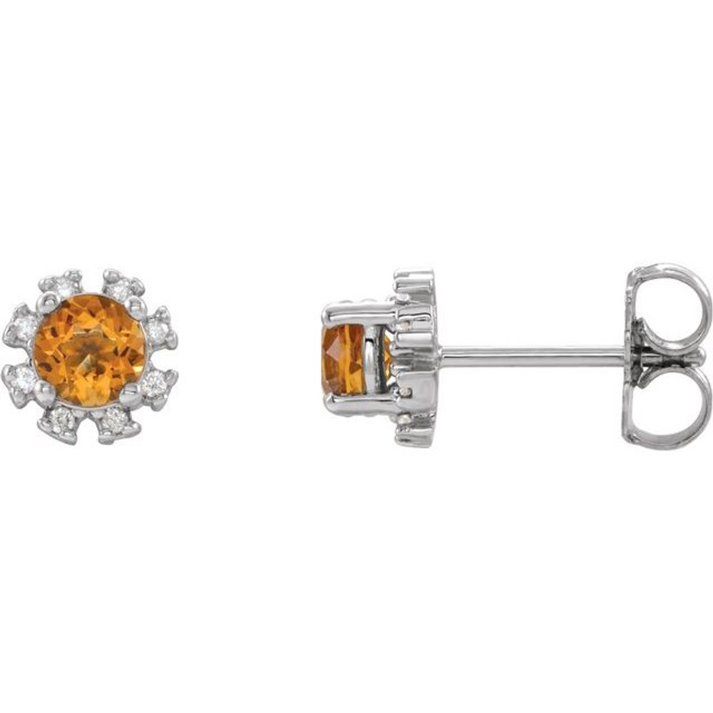 Celebrate your November birthday with these sophisticated citrine earrings.