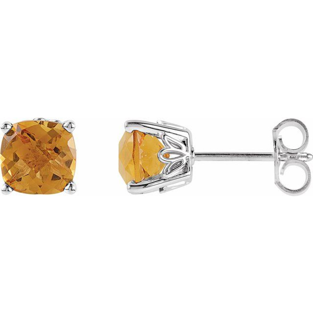Celebrate your November birthday with these sophisticated citrine earrings.