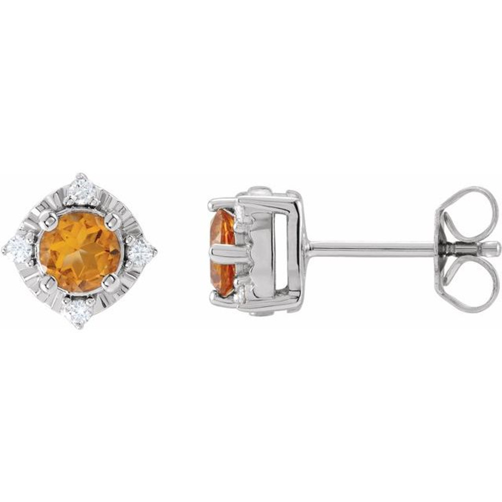 Celebrate your November birthday with these sophisticated citrine earrings.