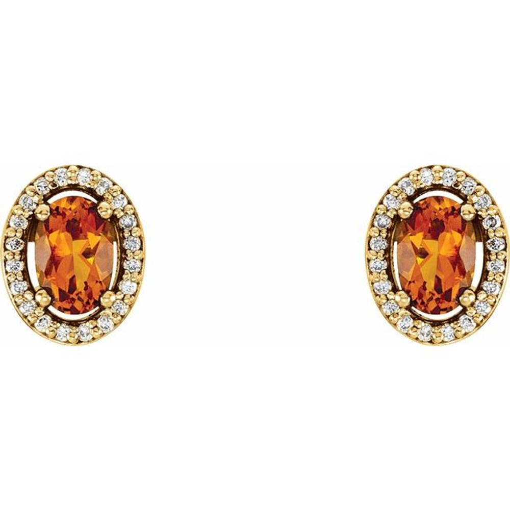 Celebrate your November birthday with these sophisticated citrine earrings.