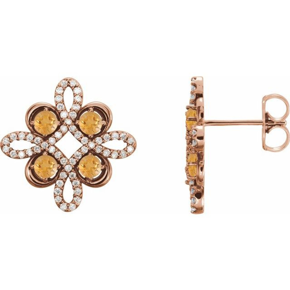 Celebrate your November birthday with these sophisticated citrine earrings.