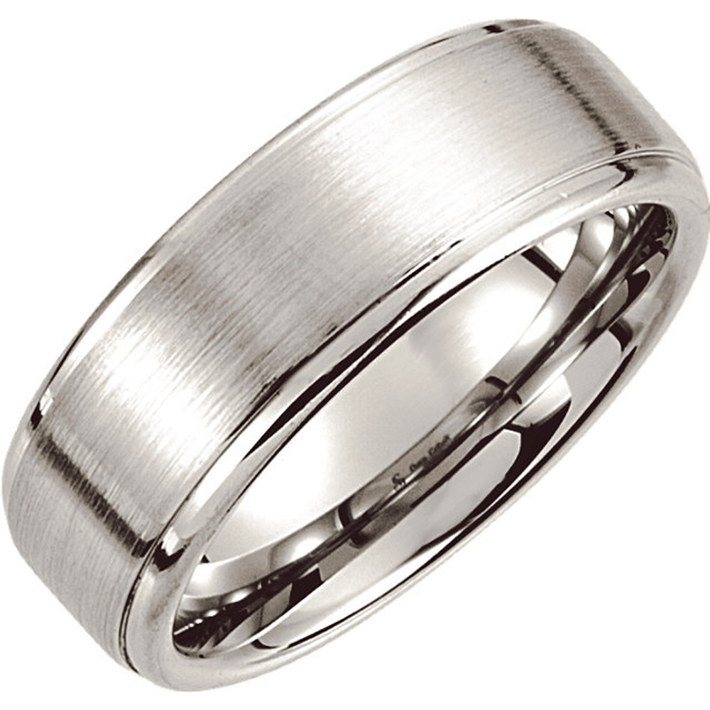 Product Specifications

Quality: Cobalt

Style: Men's Wedding Band

Ring Sizes: 8-13.00 ( Whole & Half Sizes )

Width: 8mm

Surface Finish: Satin/Polished