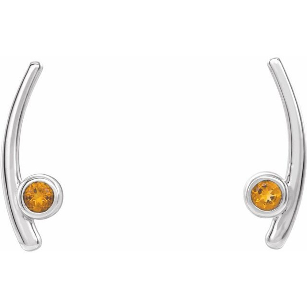 Celebrate your November birthday with these sophisticated citrine earrings.