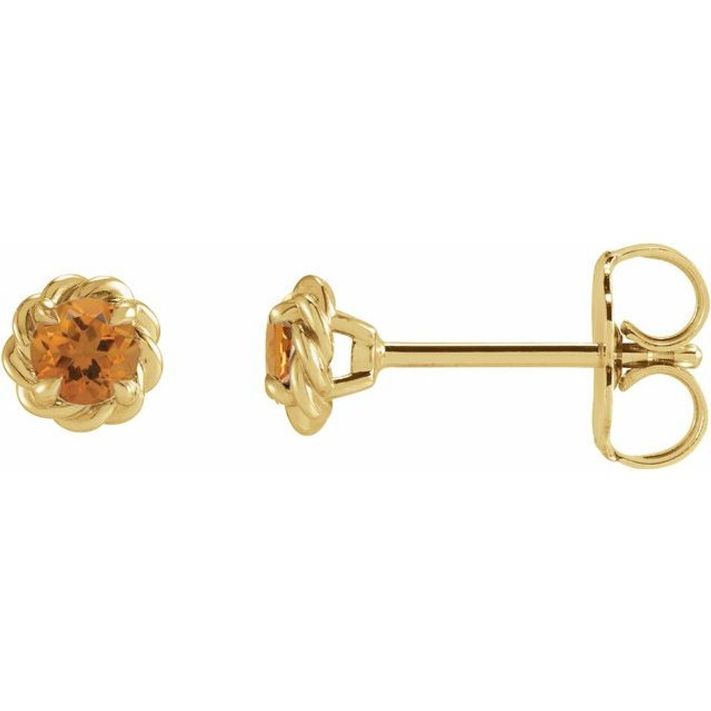 Celebrate your November birthday with these sophisticated citrine earrings.