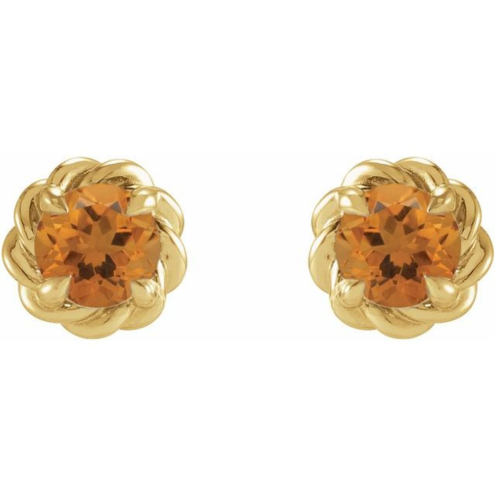 Celebrate your November birthday with these sophisticated citrine earrings.