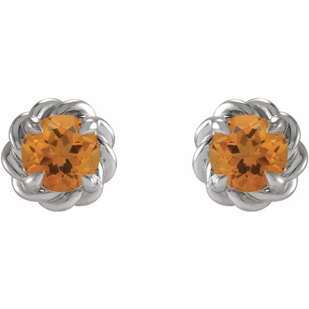 Celebrate your November birthday with these sophisticated citrine earrings.