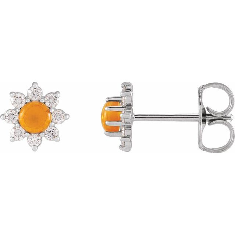 Celebrate your November birthday with these sophisticated citrine earrings.