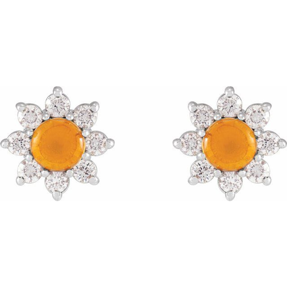 Celebrate your November birthday with these sophisticated citrine earrings.