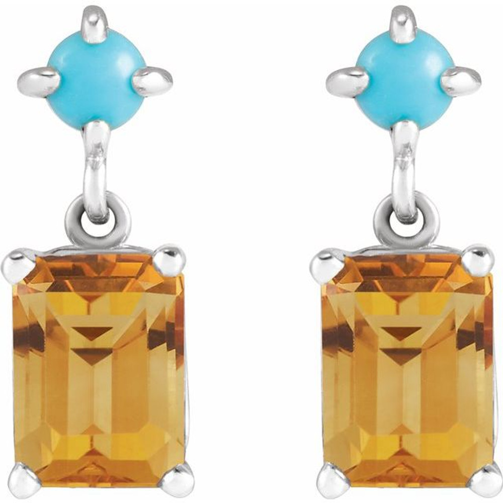 Celebrate your November birthday with these sophisticated citrine earrings.