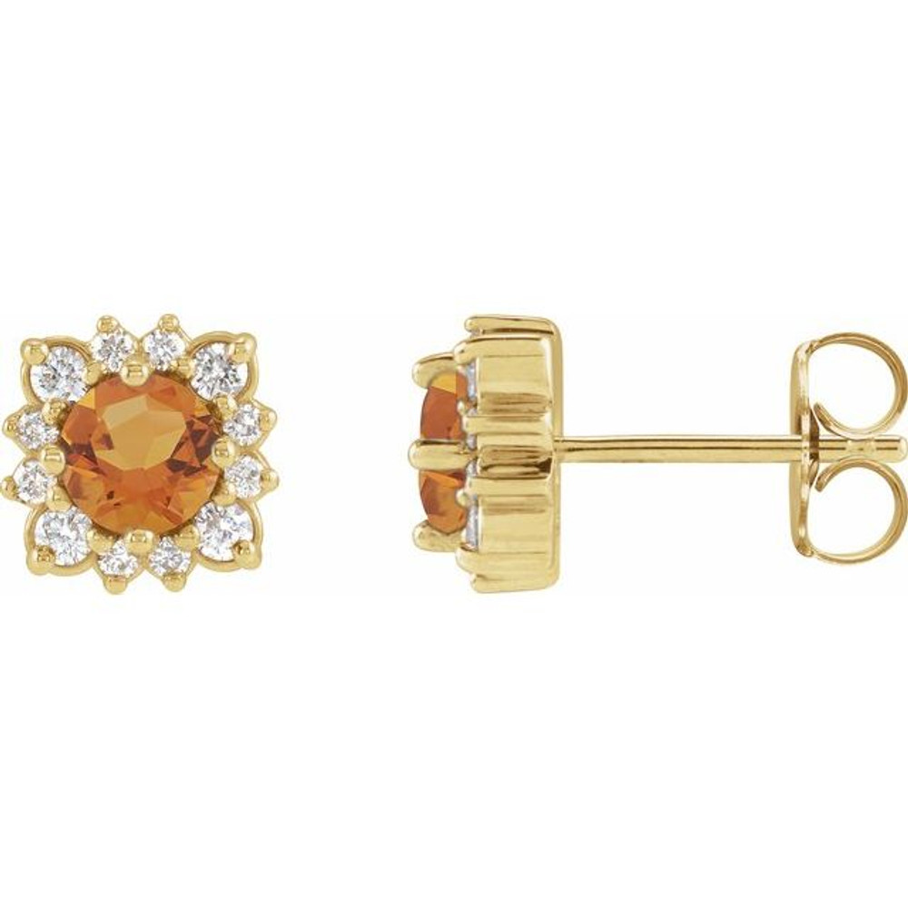 Celebrate your November birthday with these sophisticated citrine earrings.