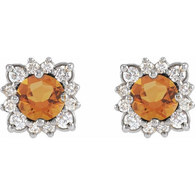 Celebrate your November birthday with these sophisticated citrine earrings.