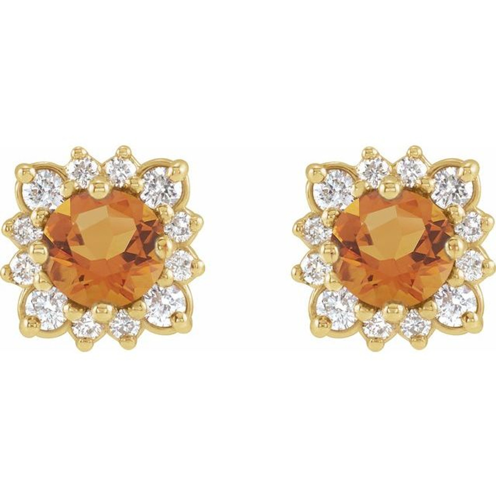 Celebrate your November birthday with these sophisticated citrine earrings.