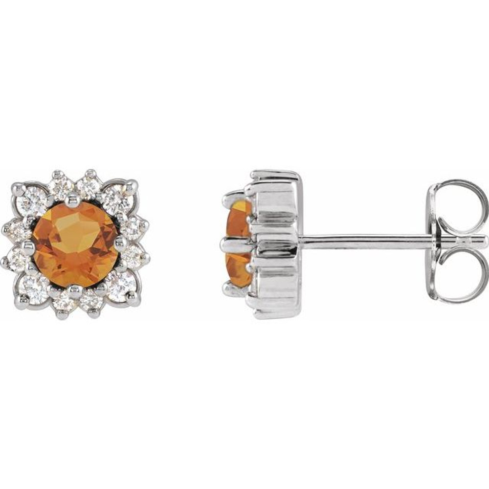 Celebrate your November birthday with these sophisticated citrine earrings.