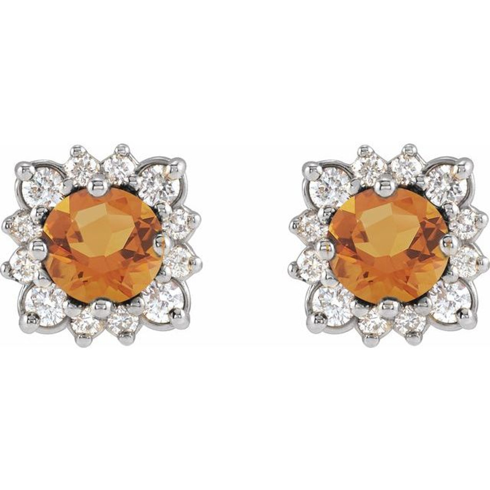 Celebrate your November birthday with these sophisticated citrine earrings.